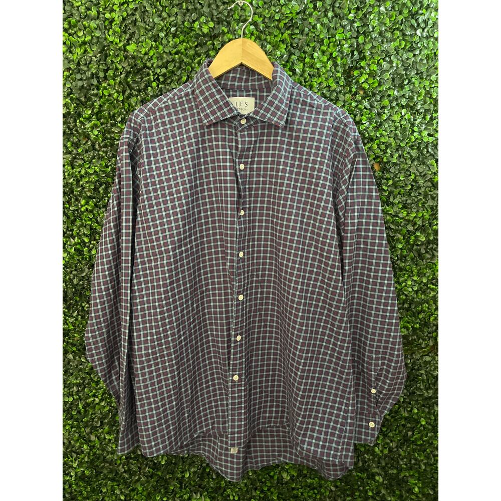 Ledbury 17.5 Men's Plaid Dress Shirt